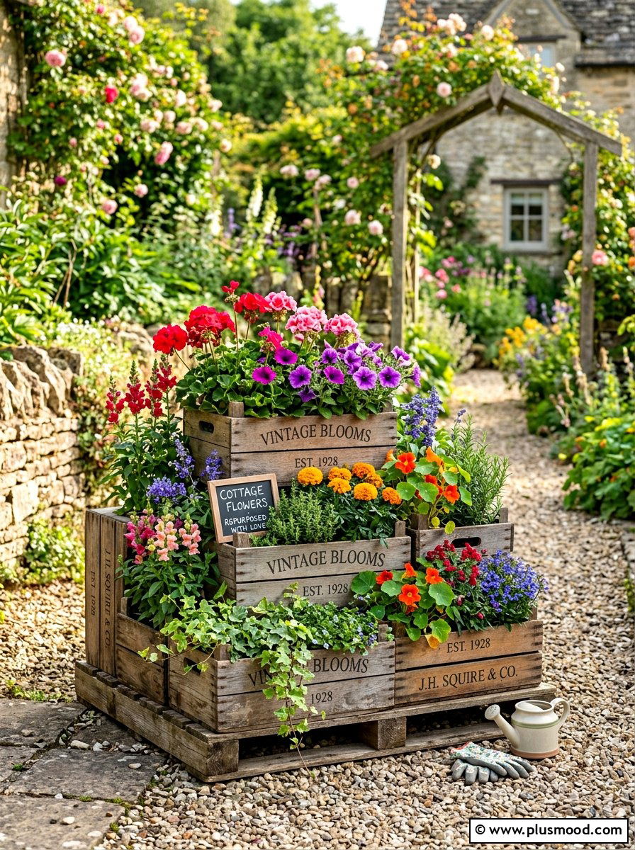 Repurposed Planter Box - 25 budget summer backyard makeover ideas