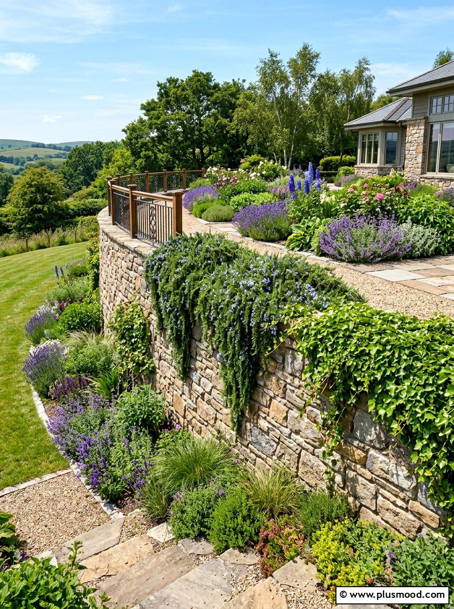 Retaining Wall Flower Beds - 25 small backyard ideas with flower beds