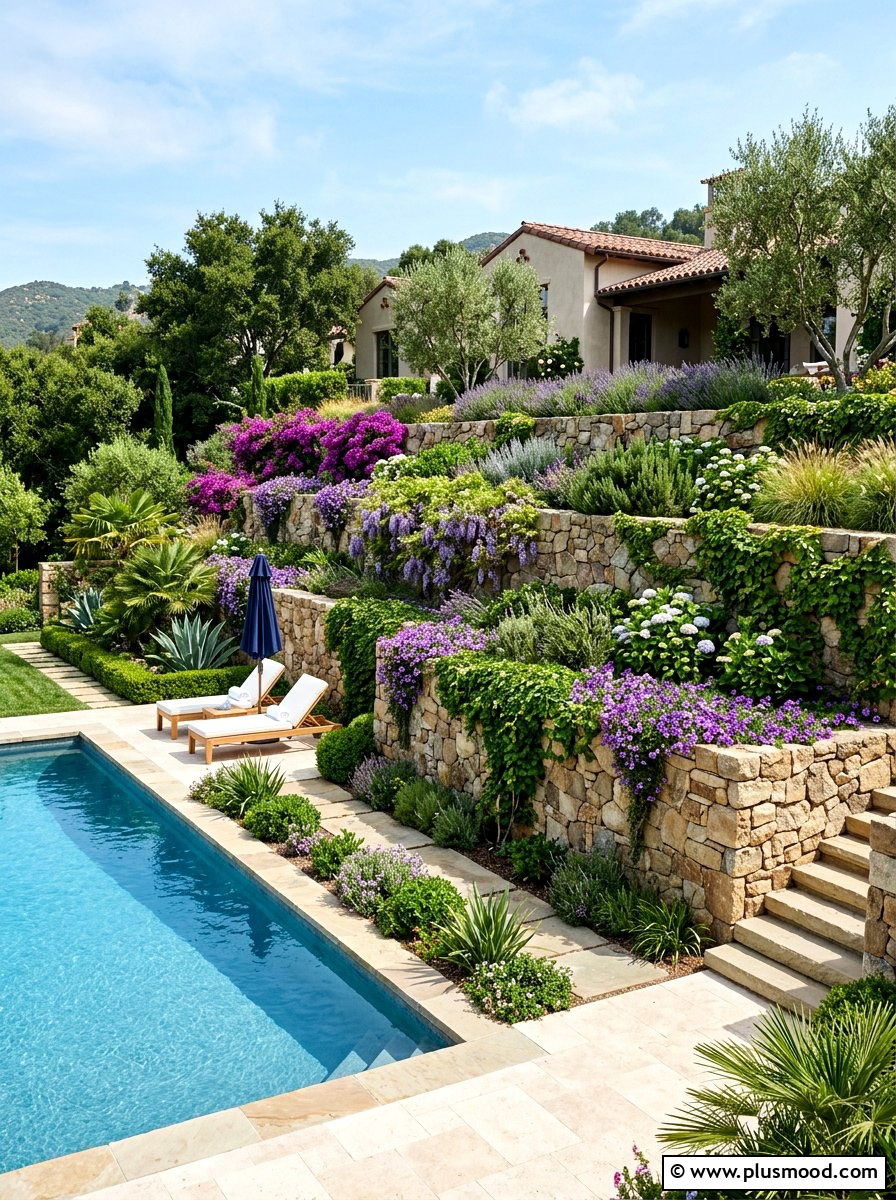 Retaining Wall Pool Landscaping - 25 Pool Landscaping Ideas