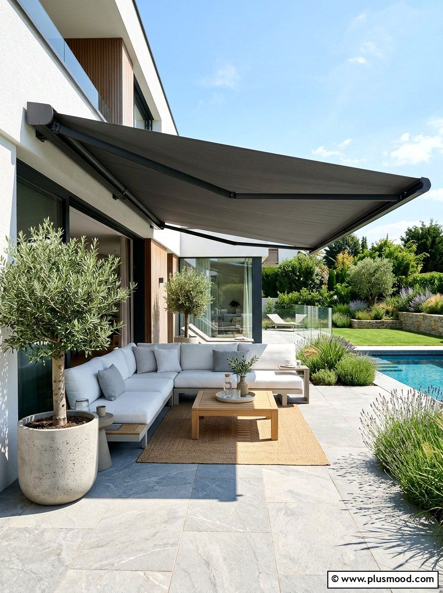 Retractable Awning Patio - 25 summer patio ideas for hot weather