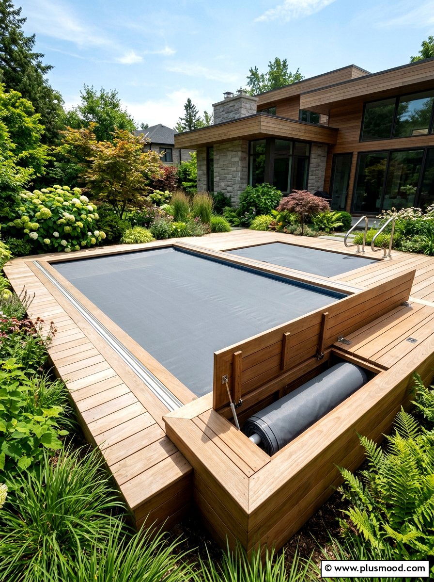Retractable Cover For Endless Pool - 25 pool landscaping ideas for endless pools