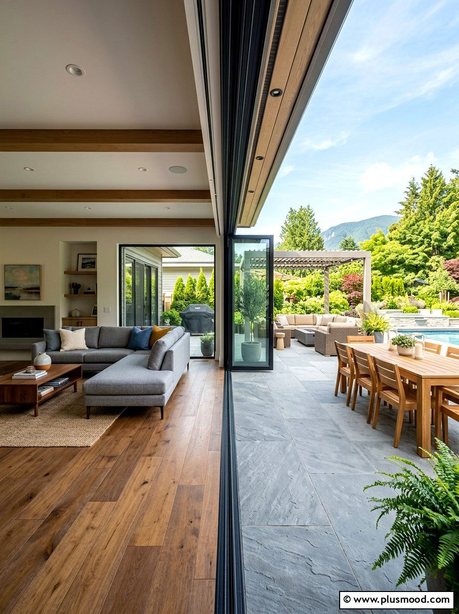 Retractable Glass Wall - 25 summer resort style backyard ideas