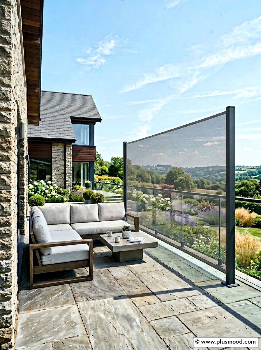 Retractable Side Awning - 25 summer patio privacy ideas