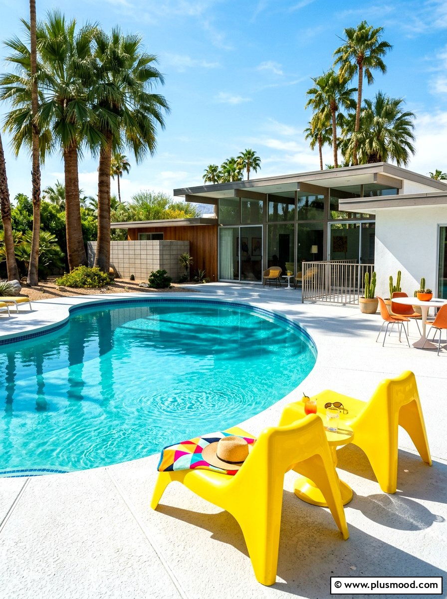 Retro Lounge Chair - 25 summer poolside seating ideas