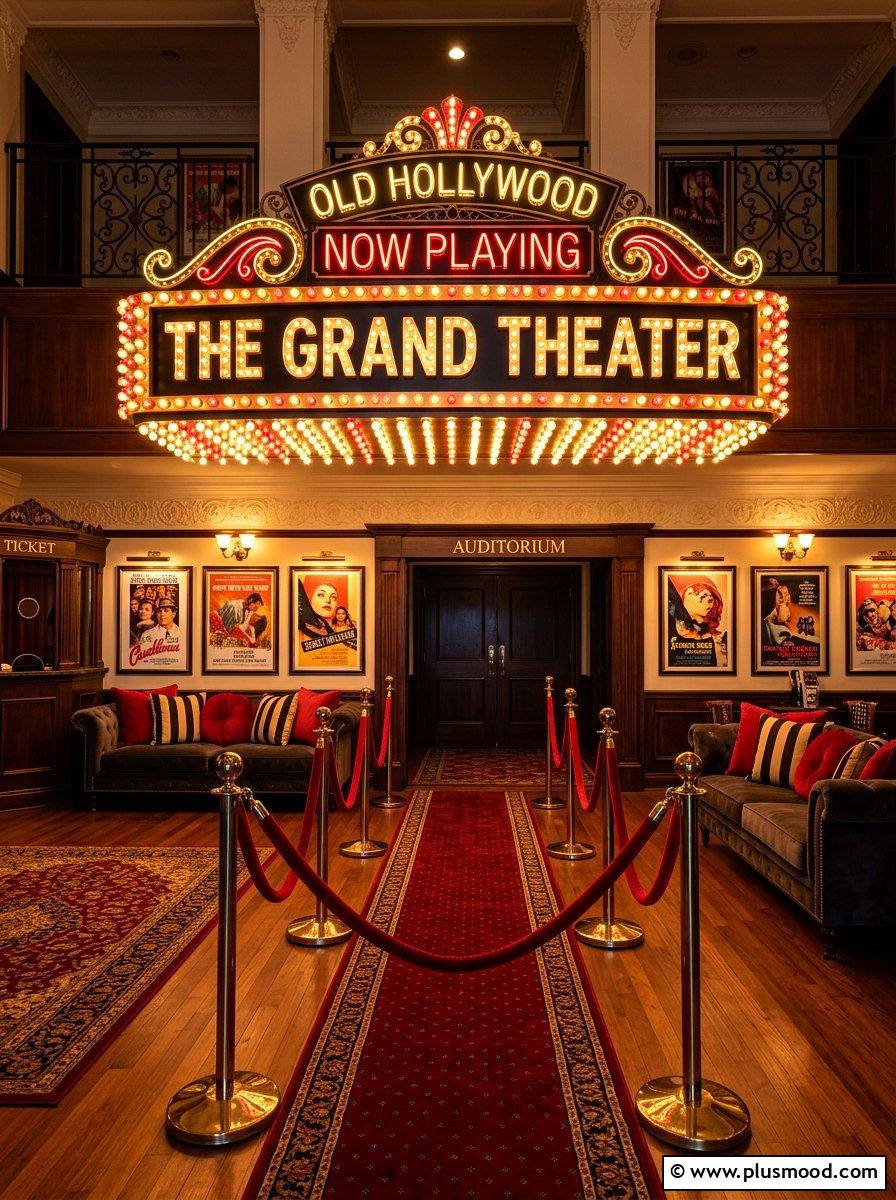 Retro Marquee Setup - 25 summer backyard movie night ideas