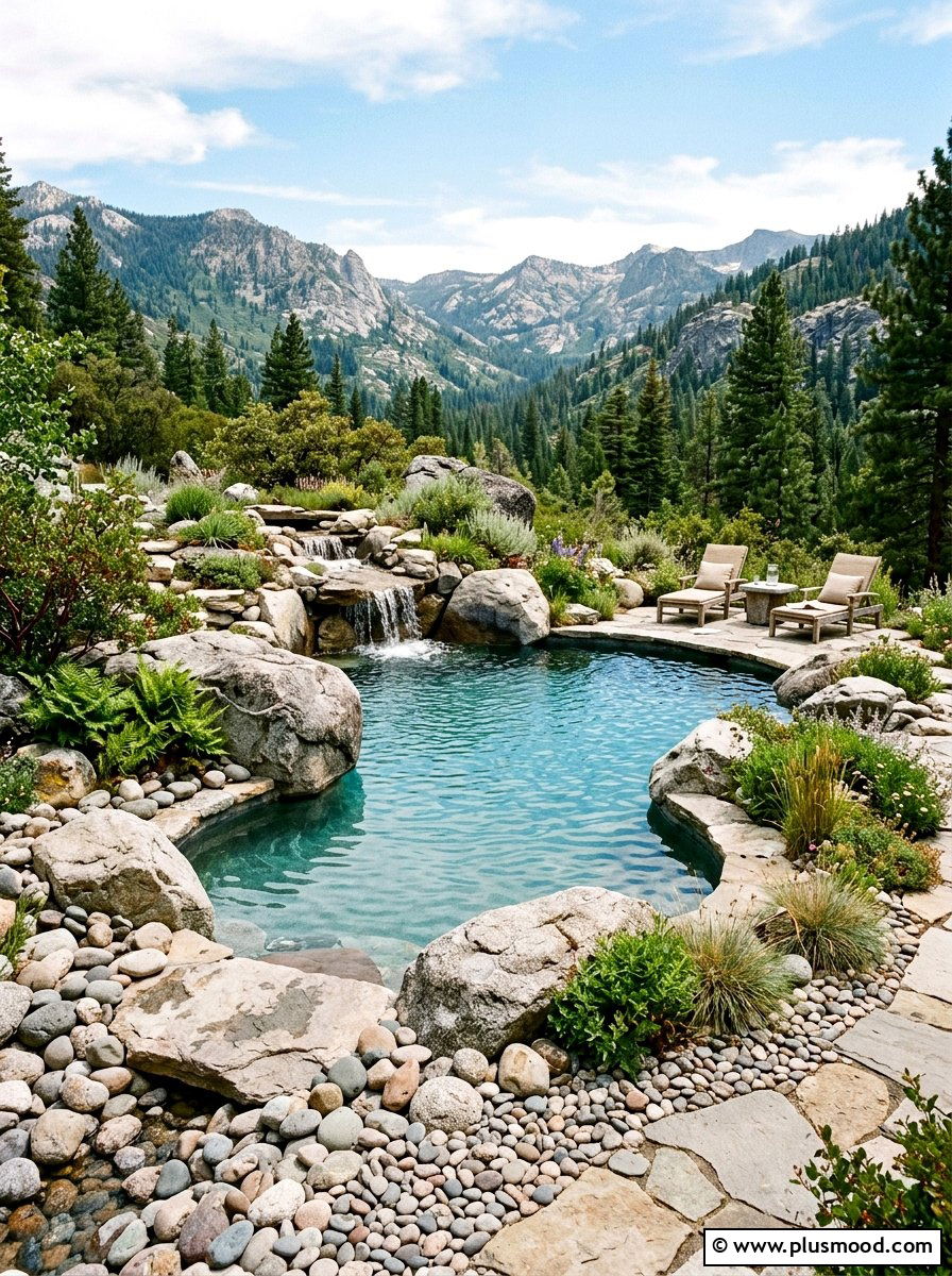 River rock pool landscaping - 25 pool landscaping ideas with gravel