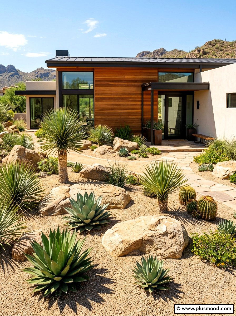 Rock Garden - 25 summer front yard landscaping ideas