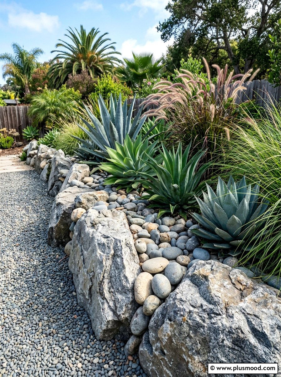 Rock Garden Border - 25 summer island style backyard ideas