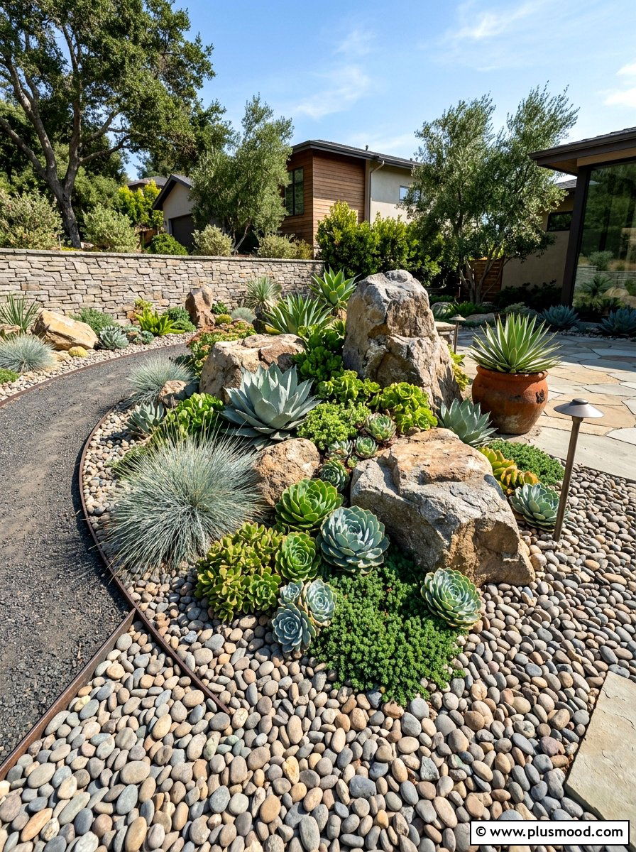 Rock Garden Landscape - 25 summer budget landscaping ideas
