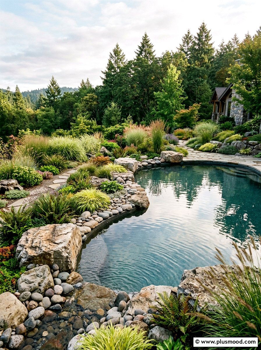 Rock Garden Pool Surround - 25 pool landscaping ideas for Florida homes
