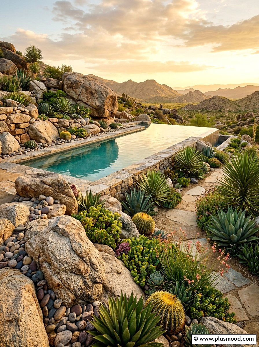 Rock Landscape For Endless Pool - 25 pool landscaping ideas for endless pools