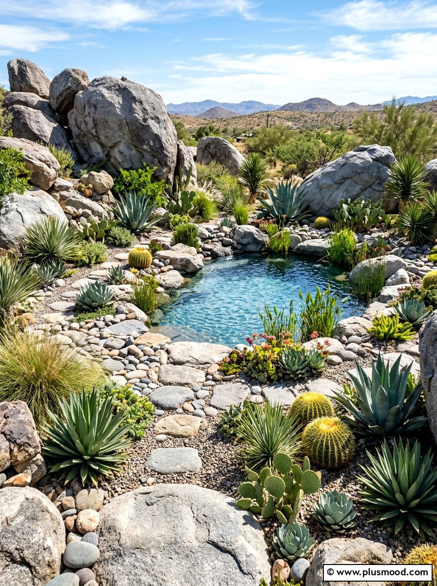 Rock pool garden - 25 pool landscaping ideas on a budget