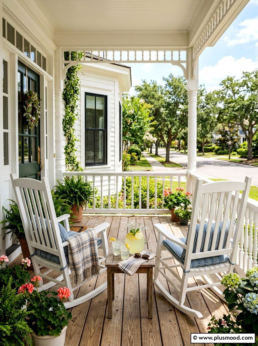 Rocking Chair Porch Seating - 25 summer front porch entryway ideas