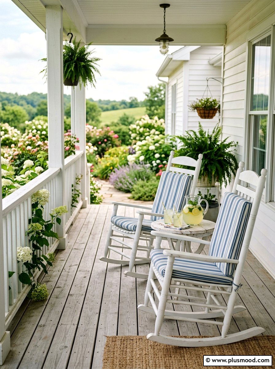 Rocking Chairs On Front Porch - 25 summer farmhouse curb appeal ideas