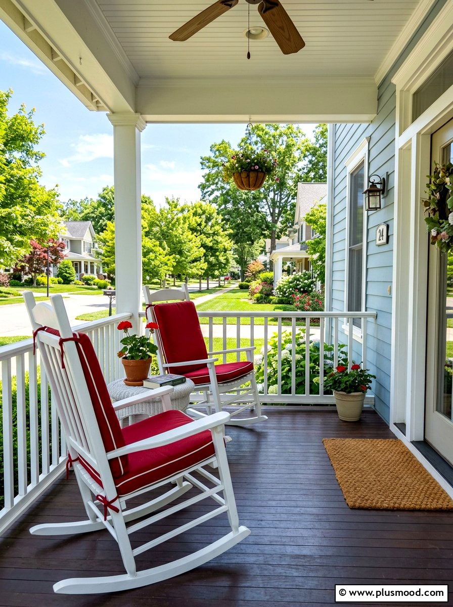 Rocking Chairs - 25 summer bungalow curb appeal ideas