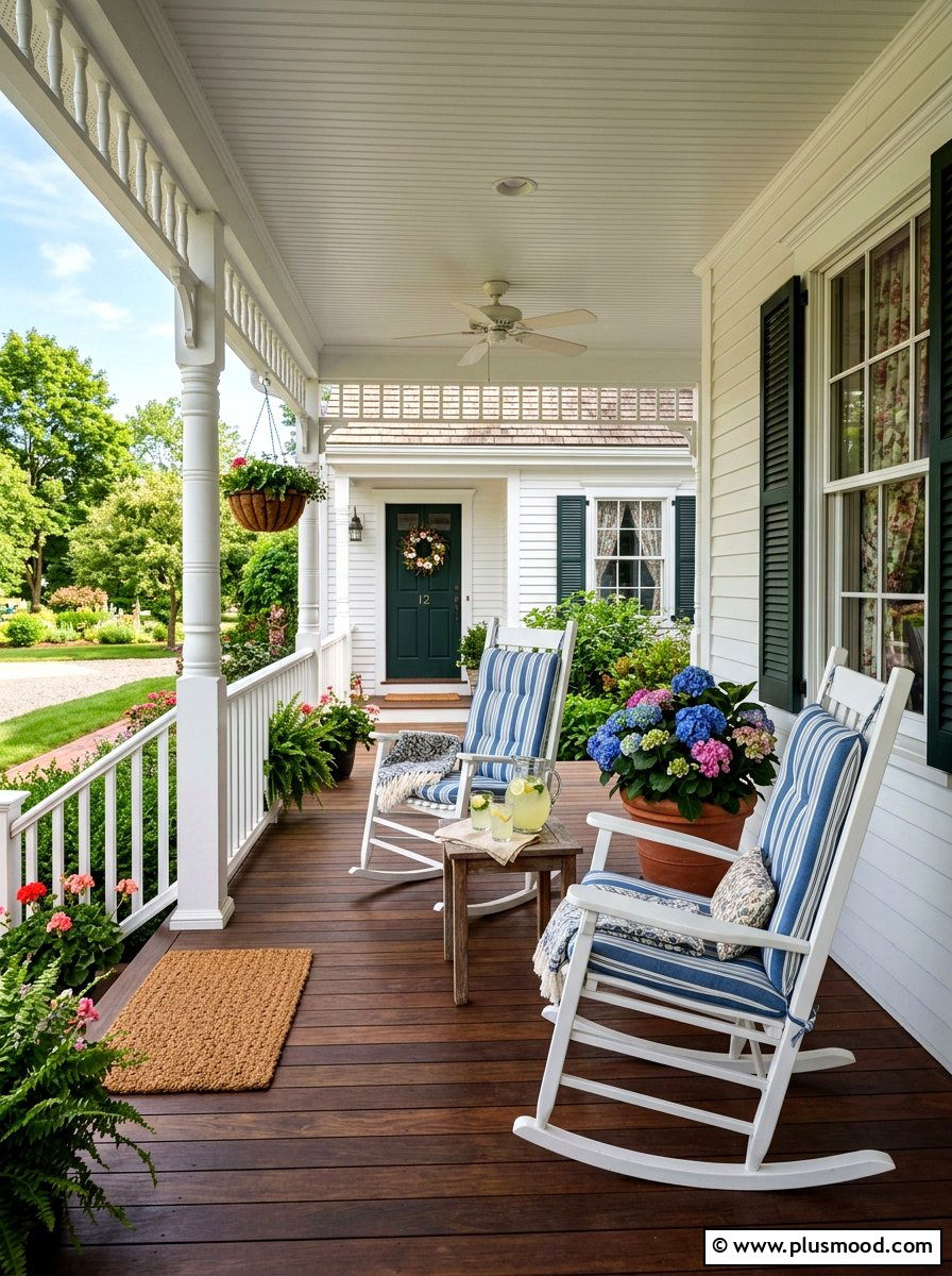 Rocking chair porch - 25 summer backyard seating ideas