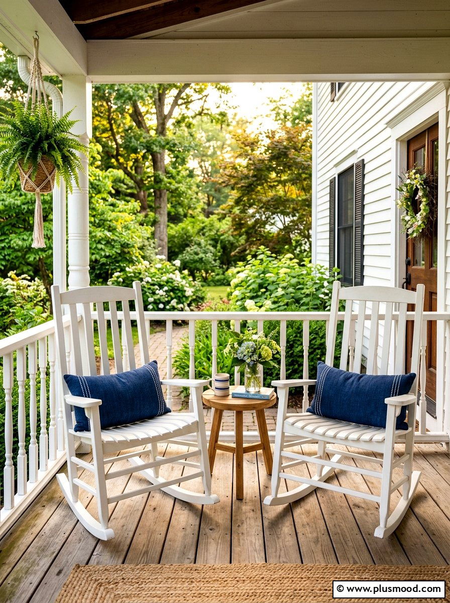 Rocking chair porch - 25 best summer front porch decor ideas