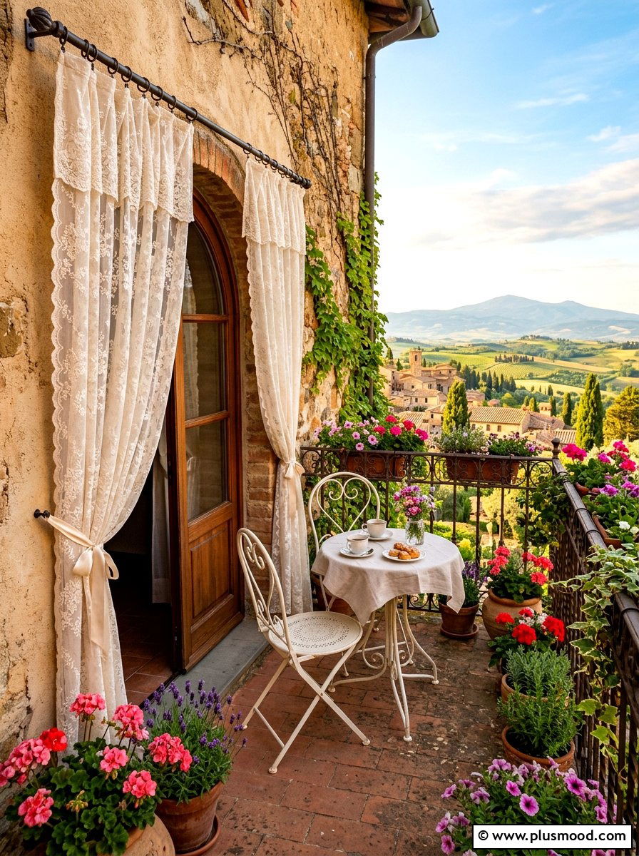 Romantic Lace Outdoor Curtains - 25 summer patio ideas with outdoor curtains