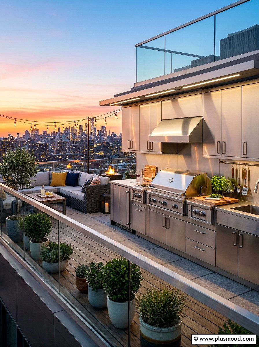 Rooftop Kitchen - 25 summer kitchen ideas