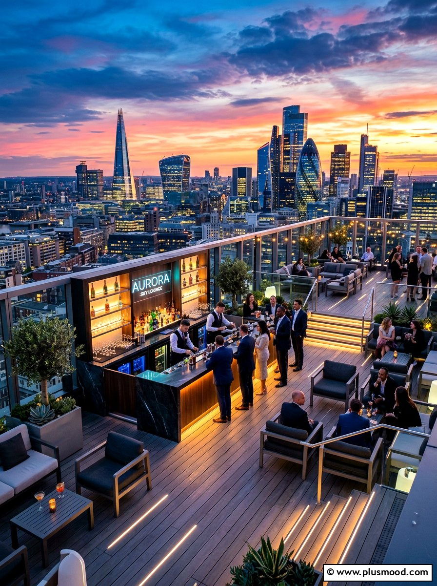 Rooftop Terrace Lounge Bar - 25 summer drink station ideas for summer