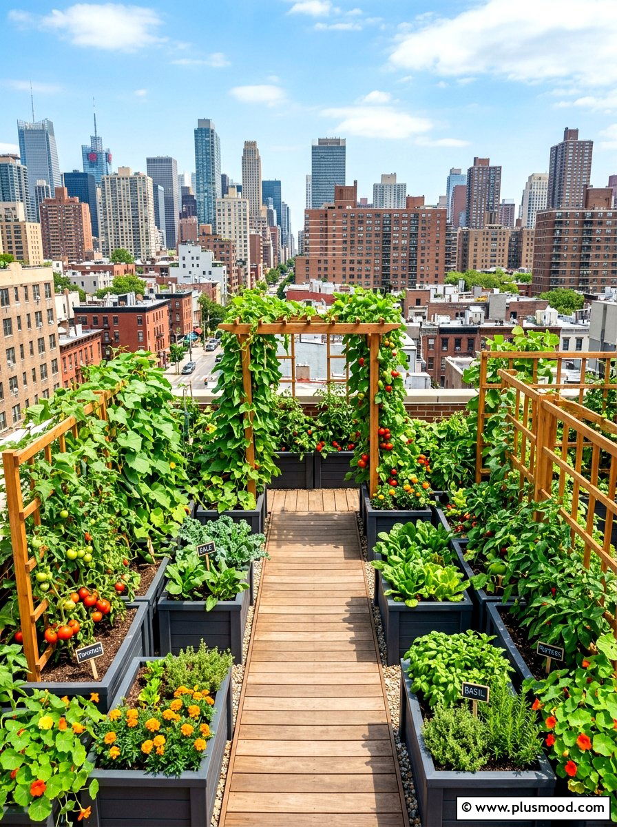 Rooftop Vegetable Garden - 25 summer vegetable garden ideas