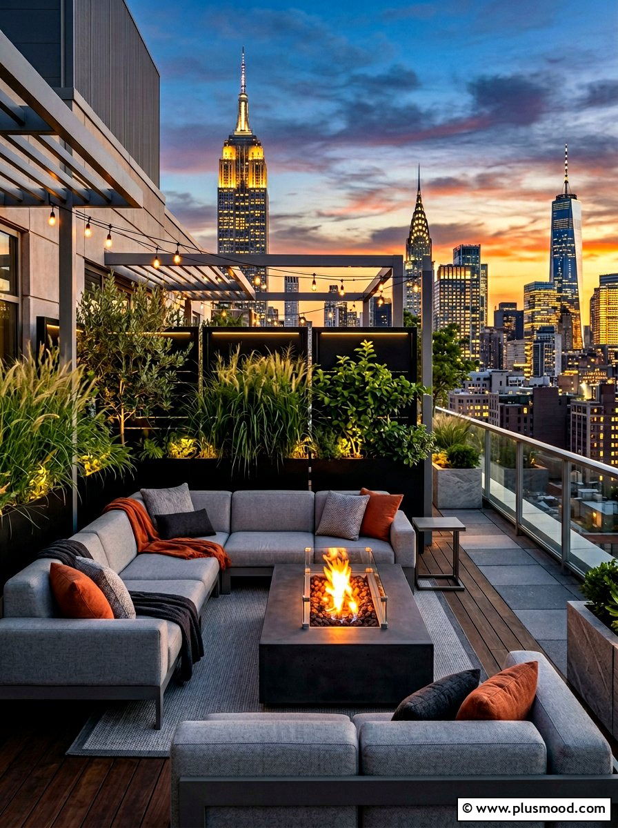 Rooftop terrace furniture - 25 late summer entertaining ideas