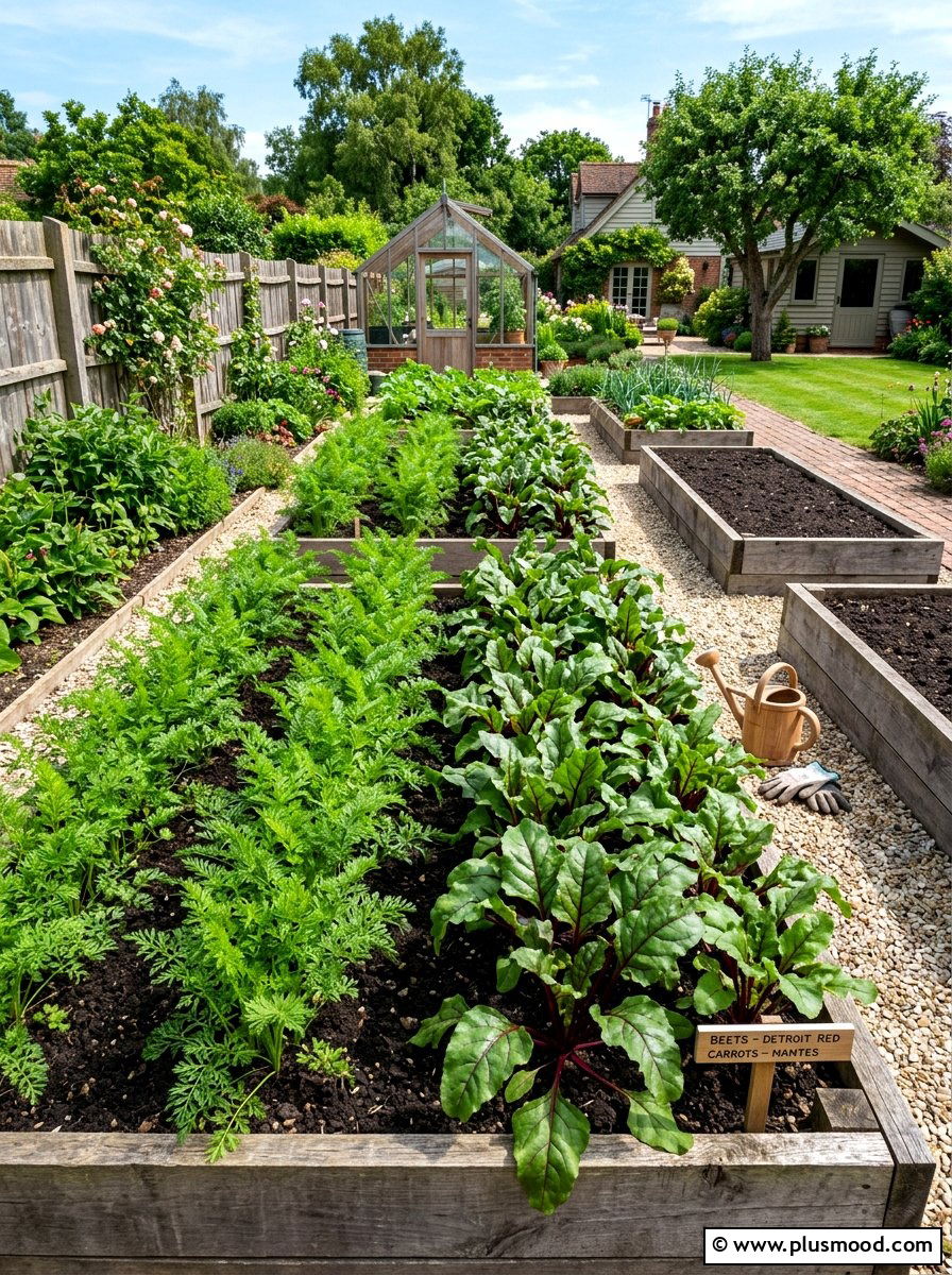 Root Vegetable Garden - 25 summer edible garden ideas