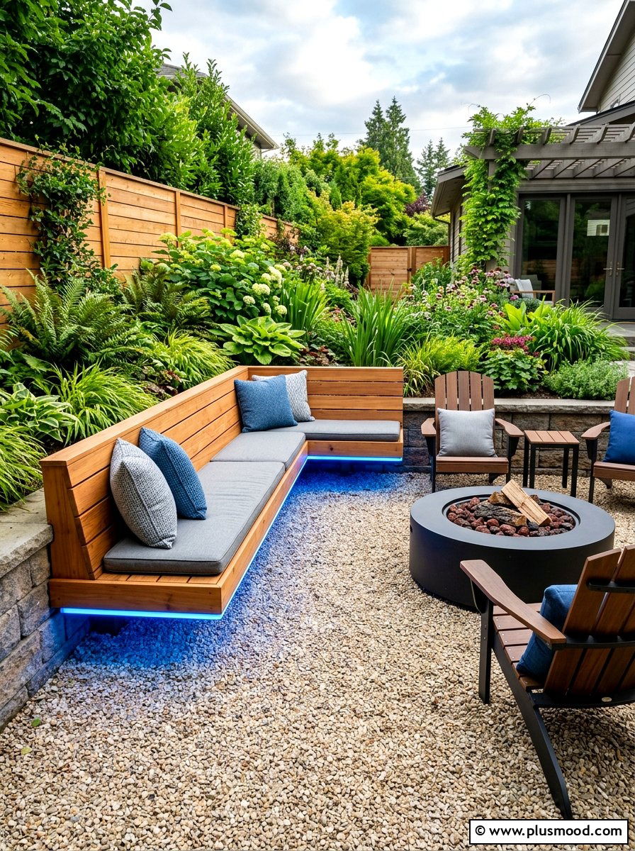 Rope Lighting For Benches - 25 summer backyard lighting ideas