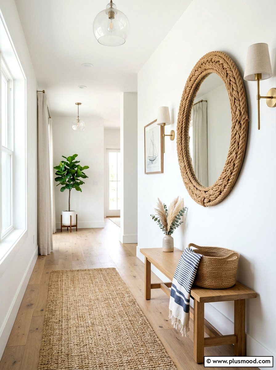 Rope texture accents - 25 summer decor ideas without clutter