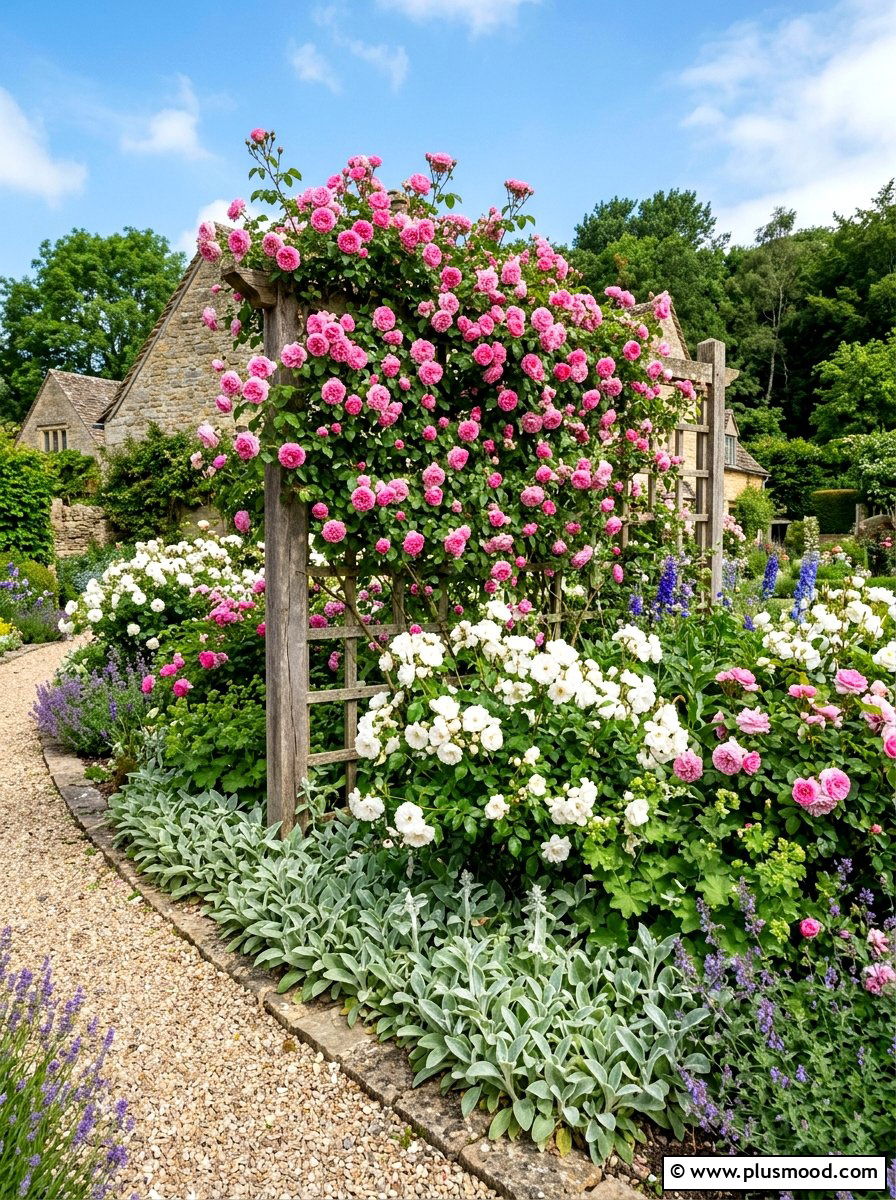 Rose Bush Bedding - 25 summer layered flower bed ideas