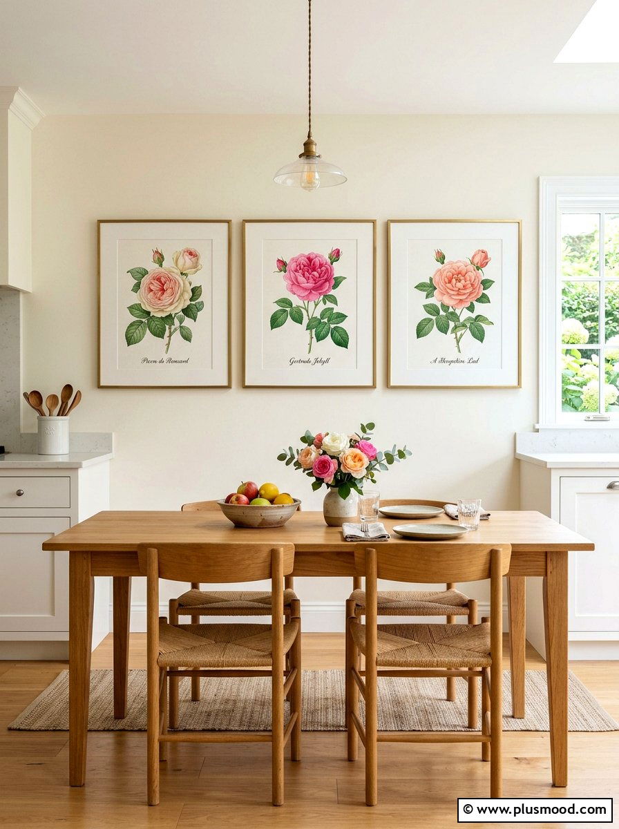 Rose kitchen wall art - 25 summer floral kitchen decor ideas