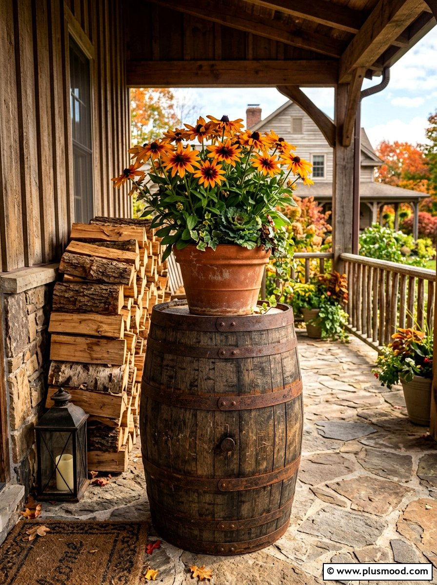 Rudbeckia Porch Pot - 25 end of summer planter refresh ideas