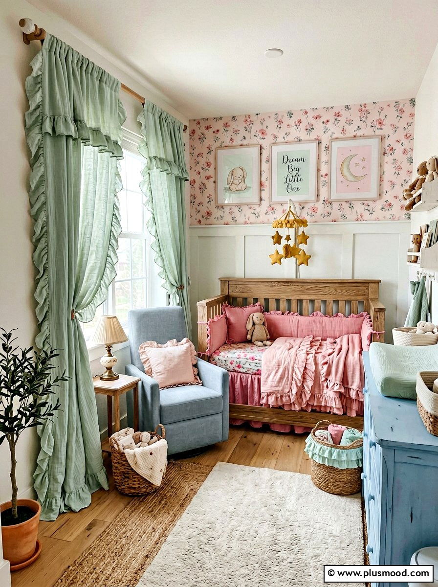 Ruffled Muslin Curtains - 25 summer breezy window treatment ideas