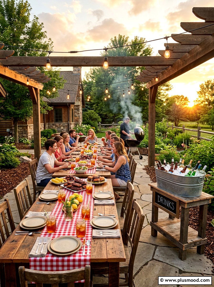 Rustic Backyard Barbecue - 25 summer outdoor birthday party ideas