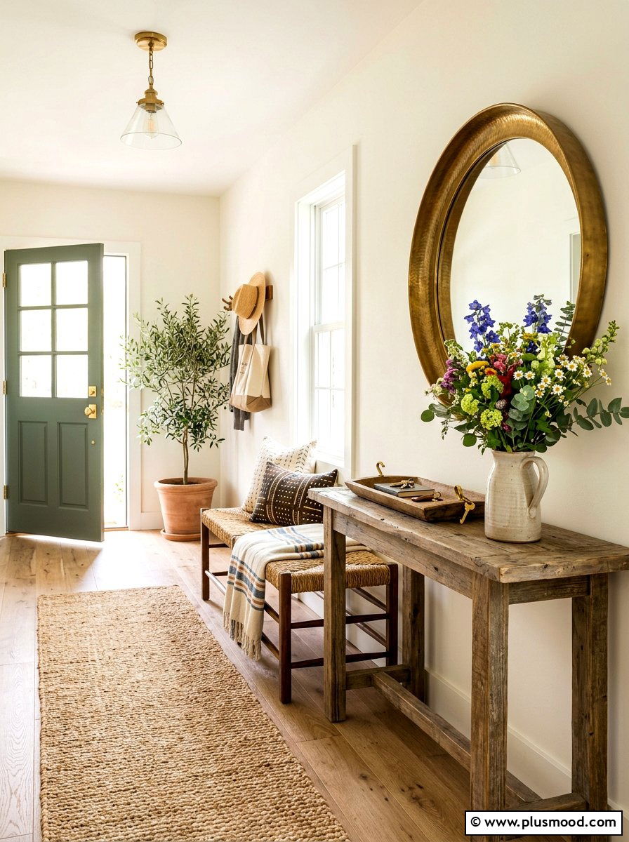 Rustic Entryway Foyer - 25 elegant summer decor ideas