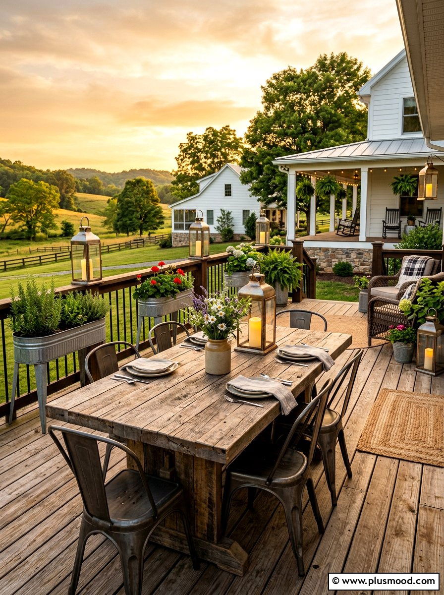 Rustic Farmhouse Deck