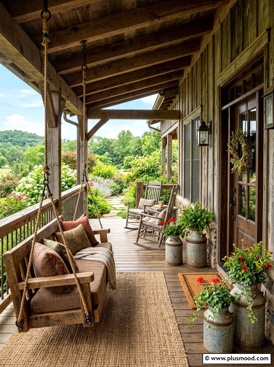 Rustic Farmhouse Front Porch - 25 summer farmhouse front porch ideas