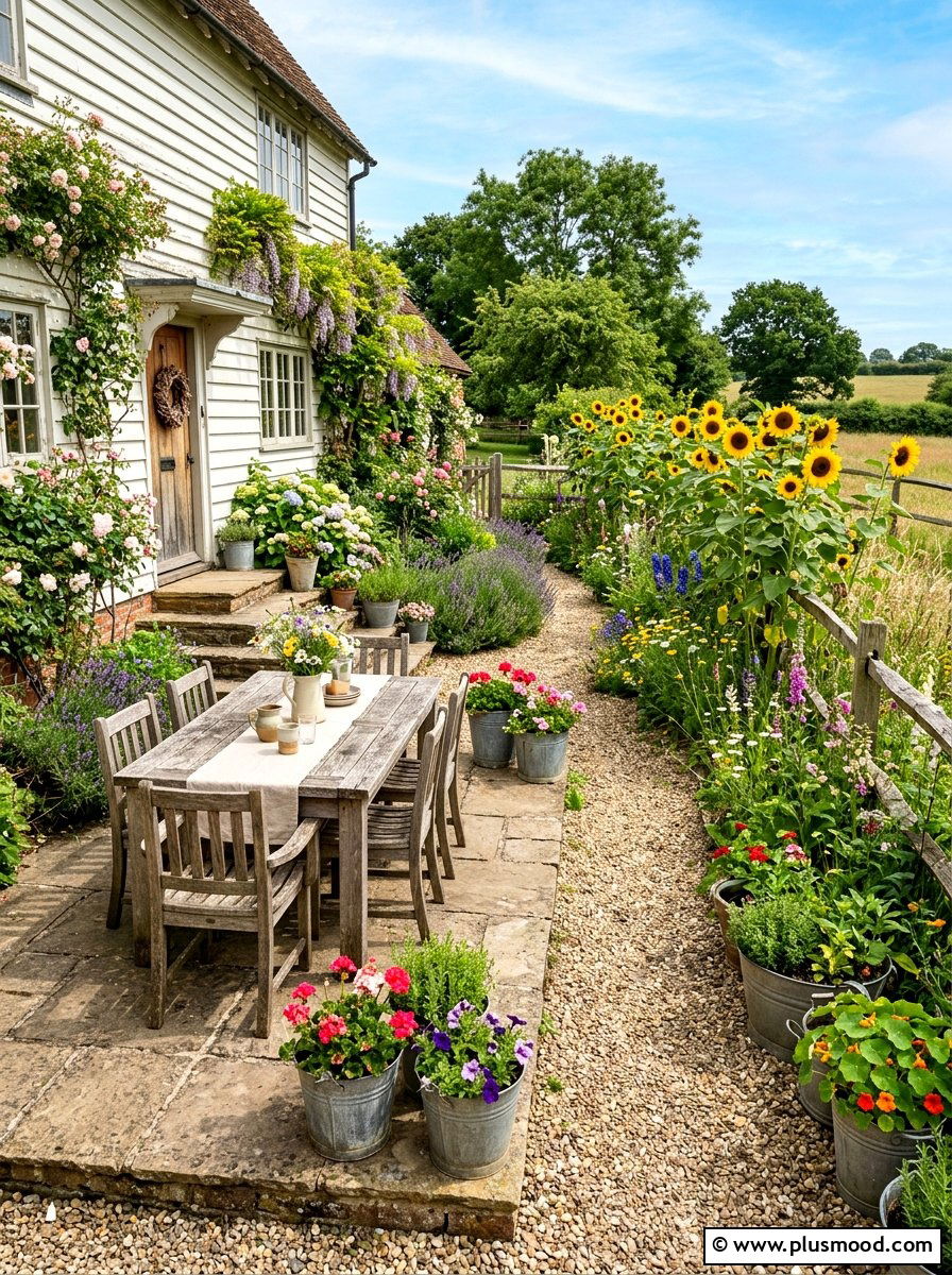 Rustic Farmhouse Garden - 25 fresh summer garden styling ideas
