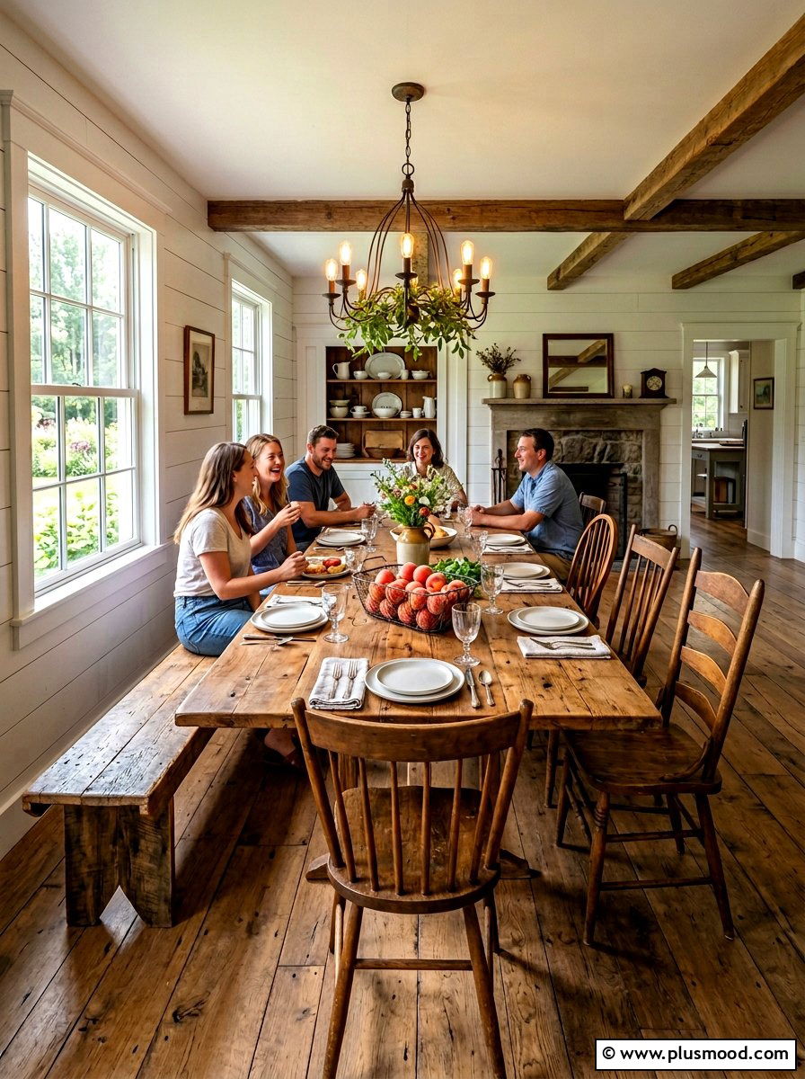 Rustic Farmhouse Late Summer Dining - 25 late summer dining room ideas
