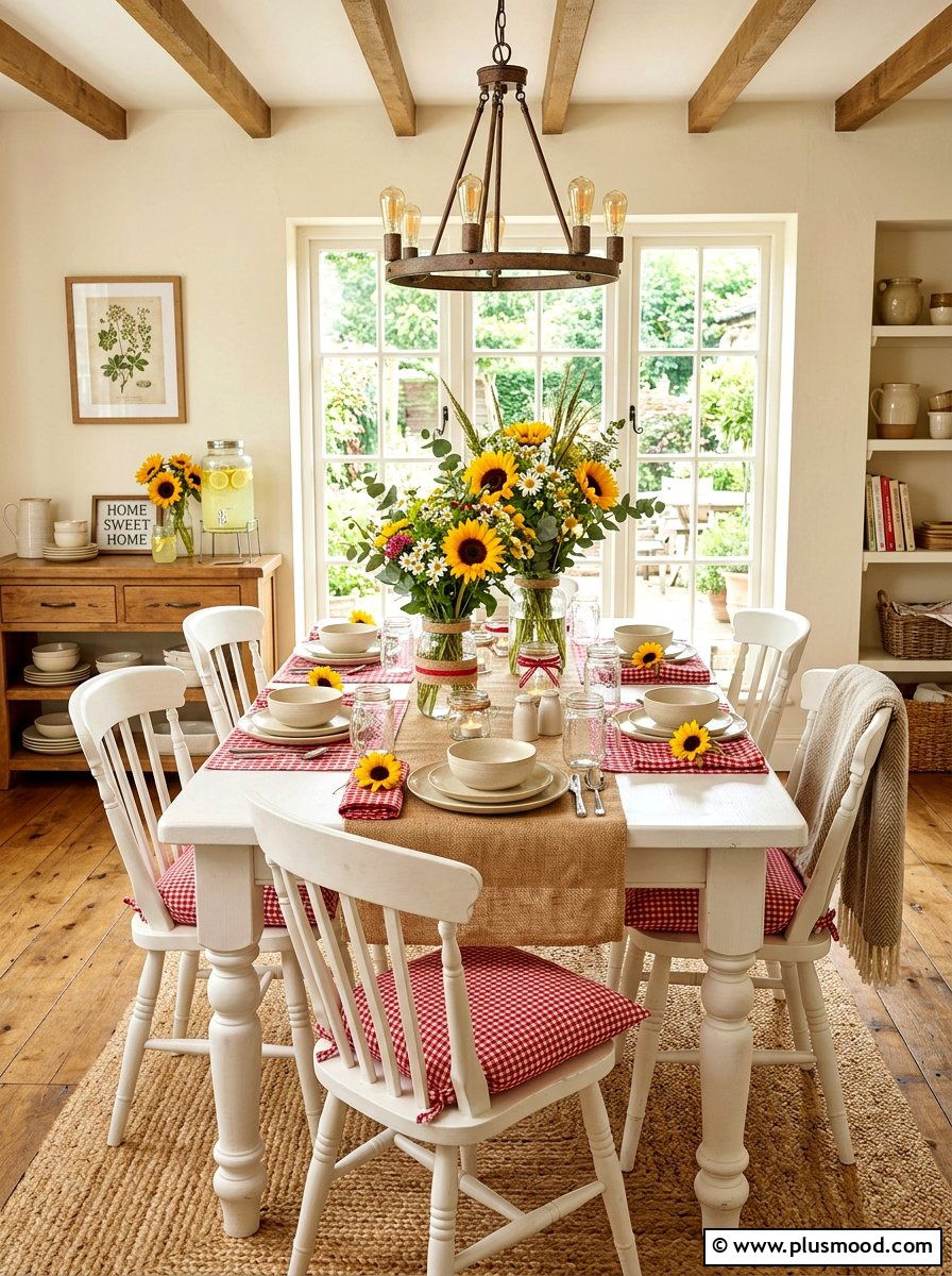 Rustic Farmhouse Picnic Setup - 25 summer tablescape ideas for dining room
