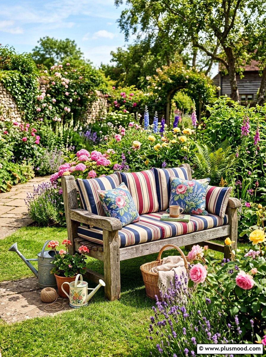 Rustic Garden Bench Decor - 25 summer rustic summer decor ideas