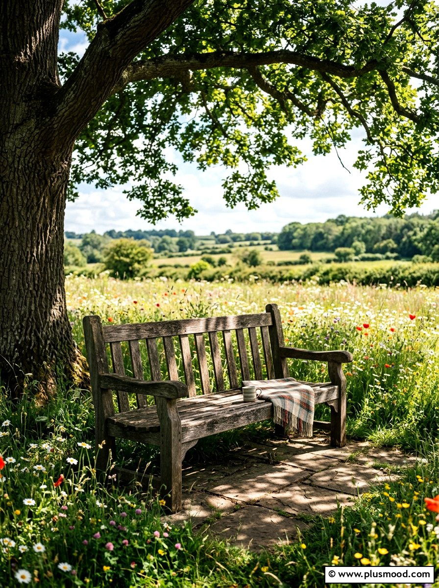 Rustic Garden Bench - 25 Outdoor Garden Decor Ideas