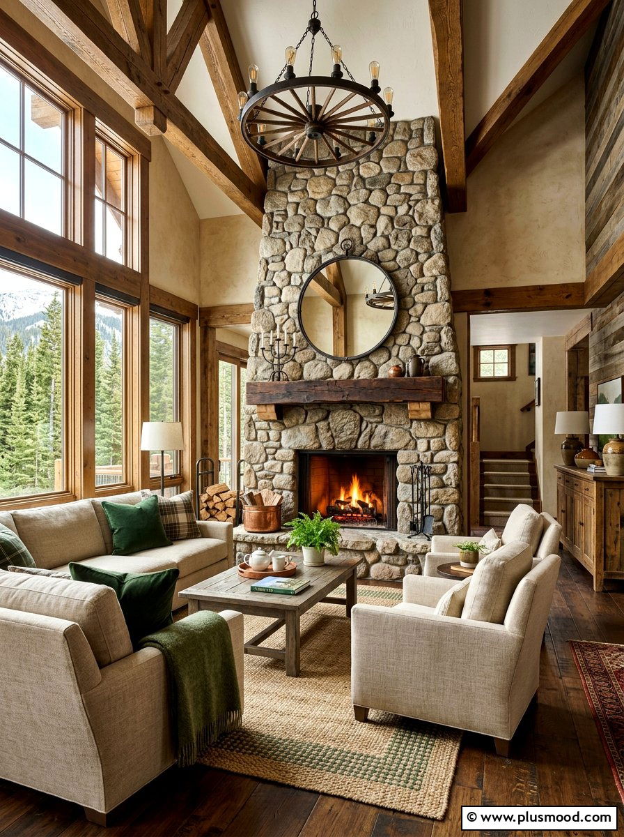 Rustic Living Room - 25 best summer living room ideas