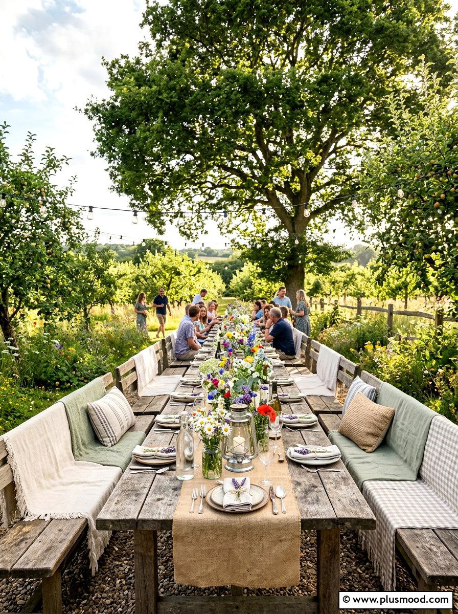 Rustic Orchard Garden Party - 25 summer elegant outdoor dinner ideas