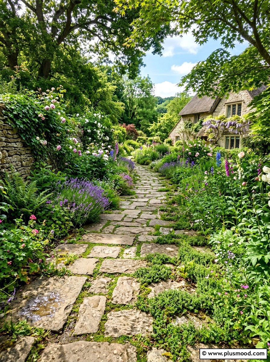 Rustic Stone Path - 25 summer English garden ideas