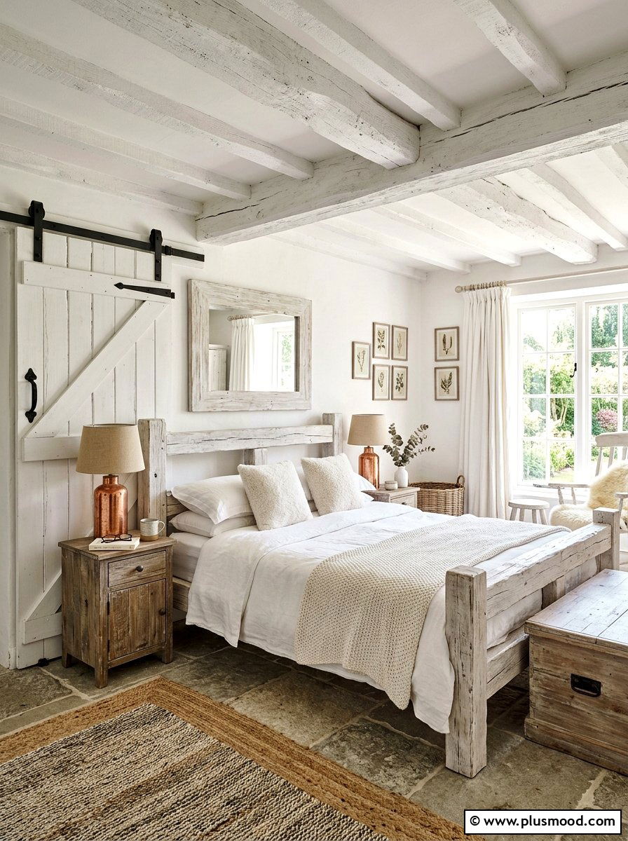 Rustic White Bedroom - 25 white summer bedroom ideas