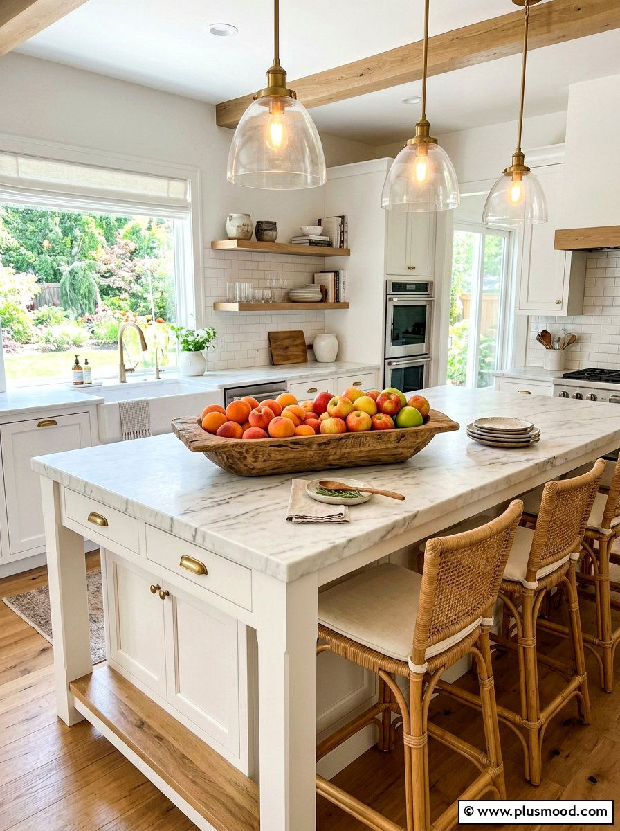 Rustic Wood Bowl - 25 late summer cottage decor ideas