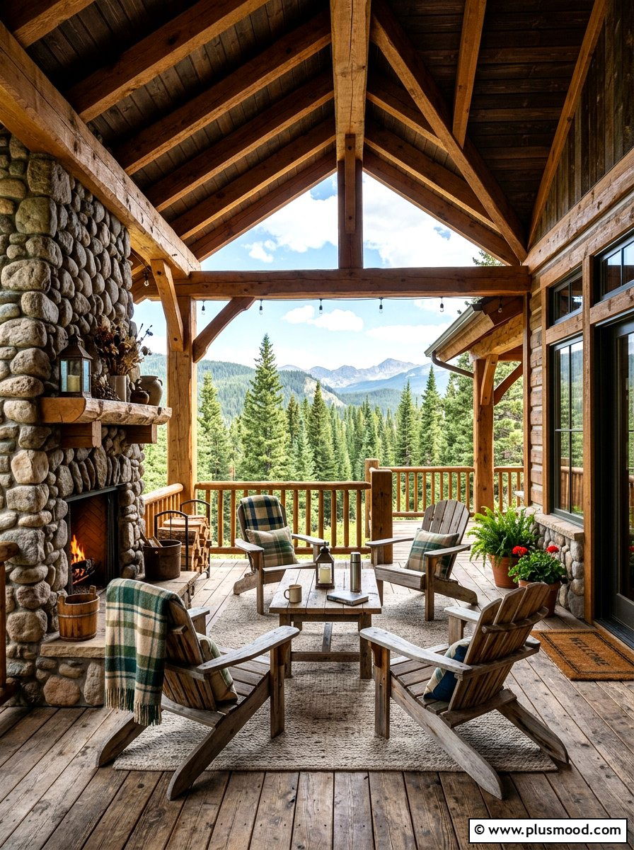 Rustic Wood Porch - 25 best summer porch ideas