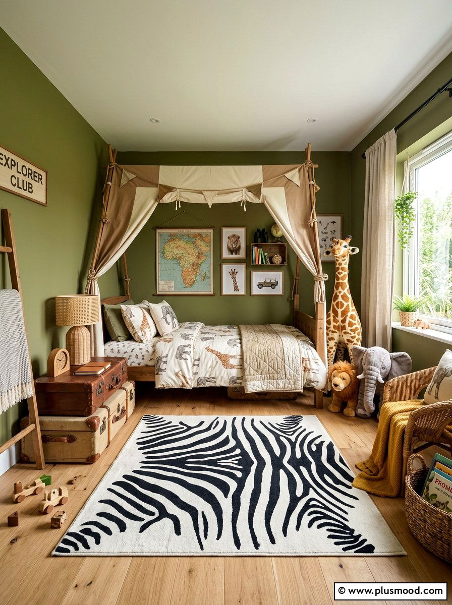 Safari Adventure Kids Room - 25 summer kids bedroom ideas