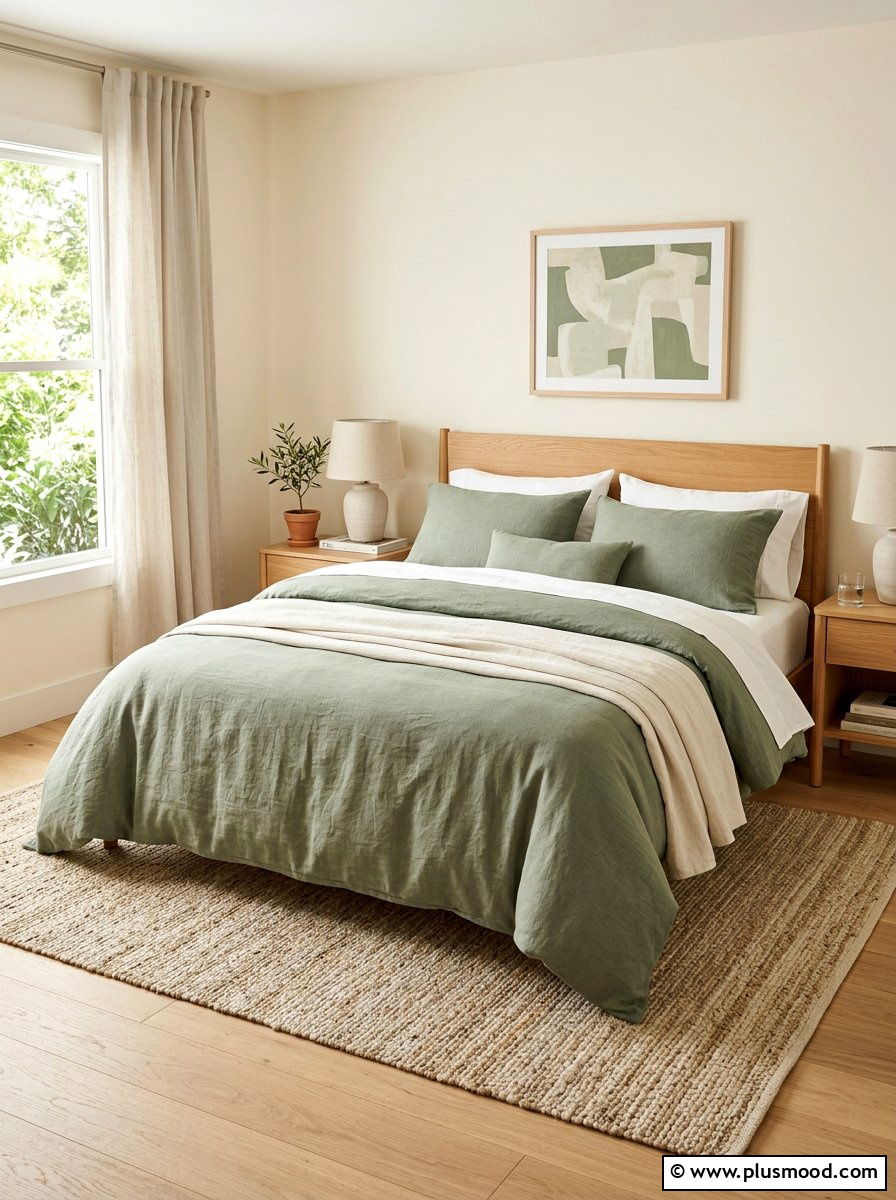 Sage Green Bedding - 25 summer bed styling ideas